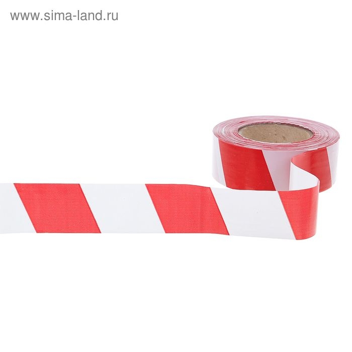 Лента оградительная 200 м, красно-белая, ширина 5 см, толщина 50 мкм Лента оградительная 200 м, красно-белая, ширина 5 см, толщина 50 мкм