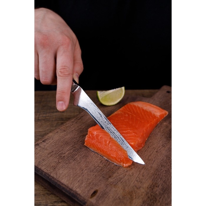 Нож обвалочный Magistro «Ортего», длина лезвия 14,5 см, дамасская сталь AUS-10 Нож обвалочный Magistro «Ортего», длина лезвия 14,5 см, дамасская сталь AUS-10