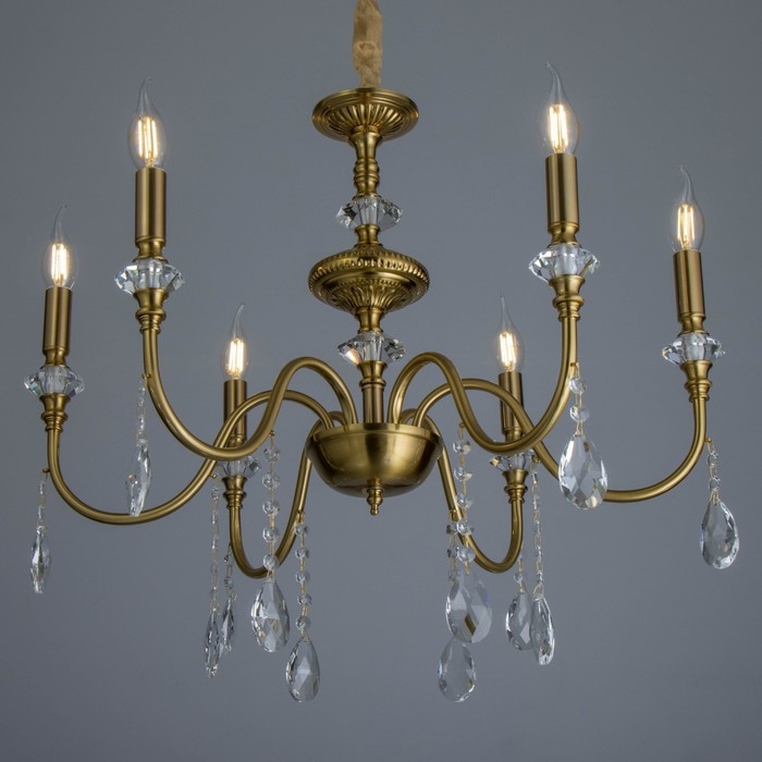 Люстра Люстра "Ланди" 6х40Вт Е14 латунь 60х60х50 см BayerLux