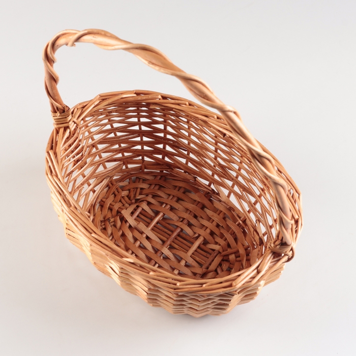 Набор корзин из 2 шт, 31x24xH13/34, 26x20xH11/30 см, медовый, рогоз Набор корзин из 2 шт, 31x24xH13/34, 26x20xH11/30 см, медовый, рогоз