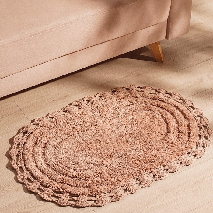 Ковер для ванны SL Home, хлопок, 60×90 см, цвет мокко Ковер для ванны SL Home, хлопок, 60×90 см, цвет мокко