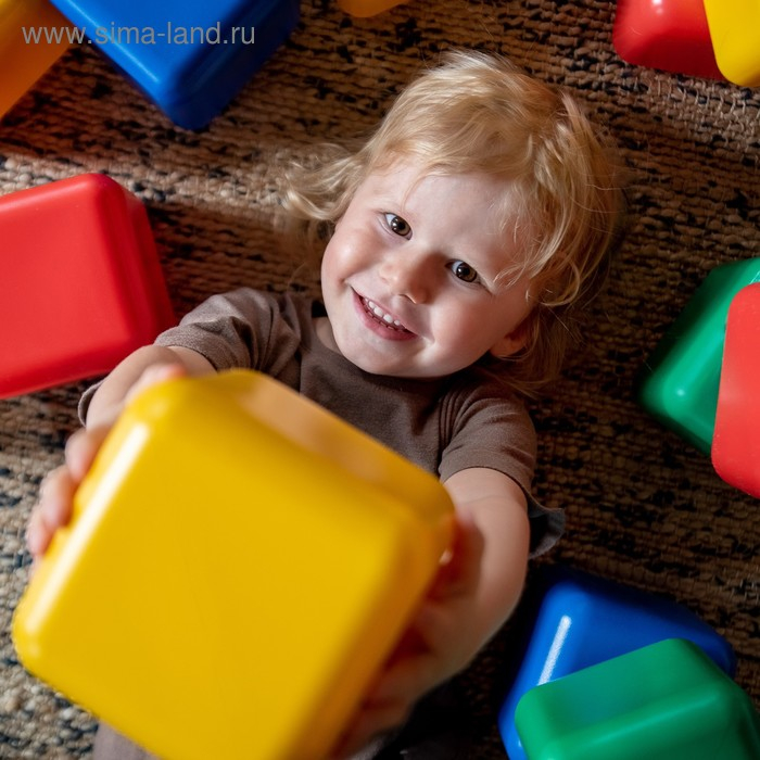 Набор цветных кубиков, 25 штук, 12 × 12 см Набор цветных кубиков, 25 штук, 12 × 12 см