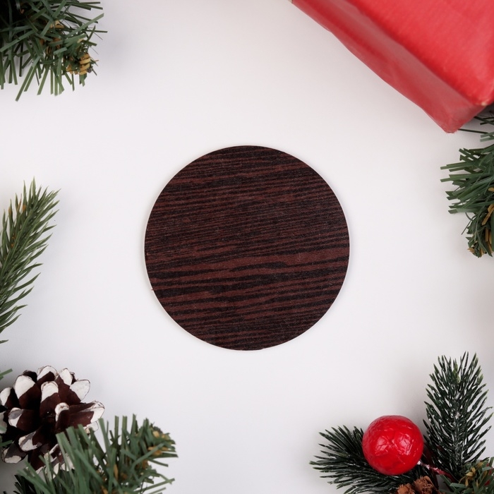 Набор Набор "Дед Мороз", подставка под горячее и 2 подстаканника, D-20,5 см