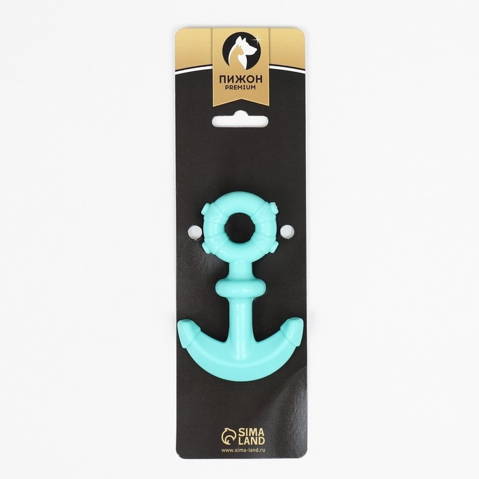 Игрушка для собак Пижон Premium Игрушка для собак Пижон Premium "Якорь", 10 х 1,3 см, мятная