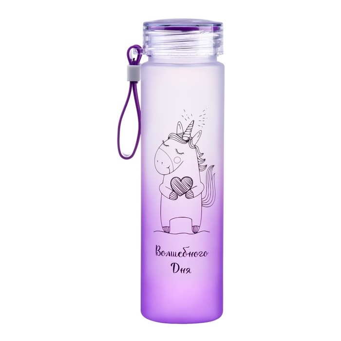 Бутылка для воды, 460 мл,  Бутылка для воды, 460 мл, "Волшебного дня"