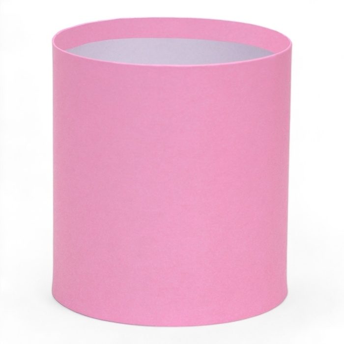 Набор круглых коробок 2в1 , Набор круглых коробок 2в1 ,"Розовый", без крышки, 10 х 10 х 10,5см