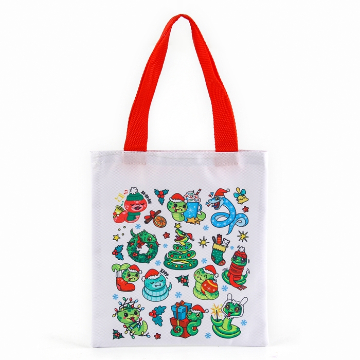 Новый год! Мешок для конфет «Змея: Стикеры» Новый год! Мешок для конфет «Змея: Стикеры»