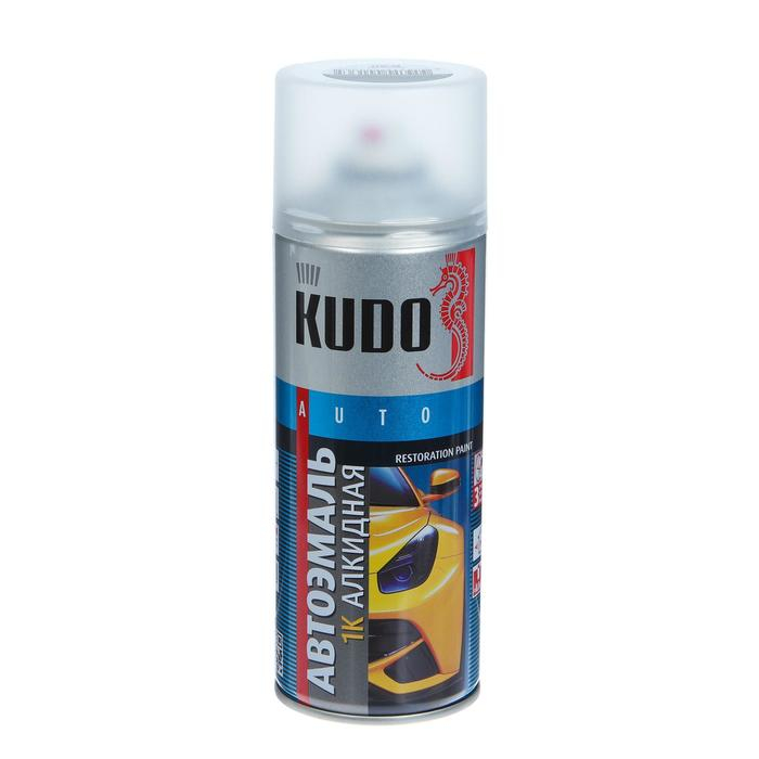 Эмаль Kudo автомобильная ремонтная  Эмаль Kudo автомобильная ремонтная "Черный 601", алкидная, аэрозоль, 520 мл KU-4034