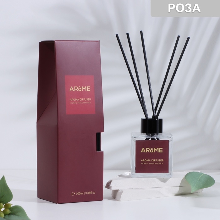 Диффузор ароматический Диффузор ароматический "Arome", 100 мл, роза