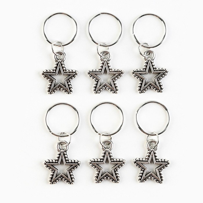 Пирсинг для волос новогодний «Люблю себя и это взаимно» на Новый год, 6 шт