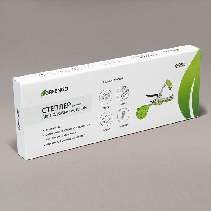 Тапенер для подвязки растений Tapetool «B», лента 25 м + скобы, Greengo