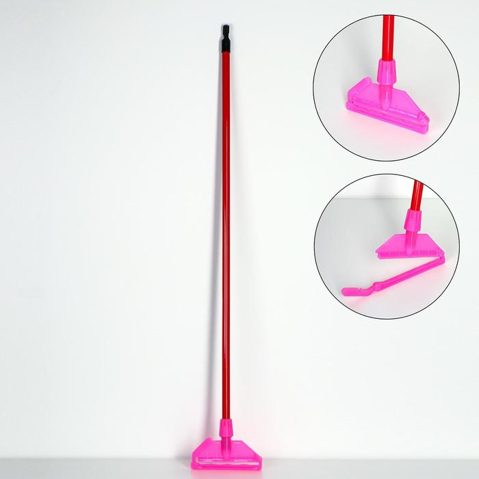 Тряпкодержатель Доляна, металл, 123×19 см, цвет МИКС Тряпкодержатель Доляна, металл, 123×19 см, цвет МИКС