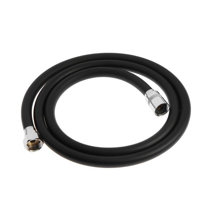 Душевой шланг Accoona G63F, антиперекручивание, латунная гайка, латунный конус, ПВХ, черный Душевой шланг Accoona G63F, антиперекручивание, латунная гайка, латунный конус, ПВХ, черный