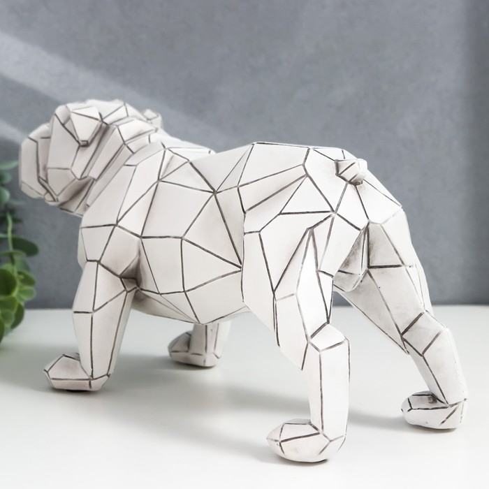 Сувенир полистоун 3D Сувенир полистоун 3D "Английский бульдог" беж 15х11х28 см