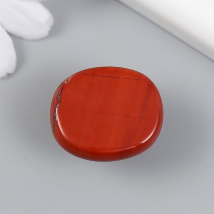 Ручка для шкатулки Ручка для шкатулки "Красный нефрит" 2,6х1,7 см