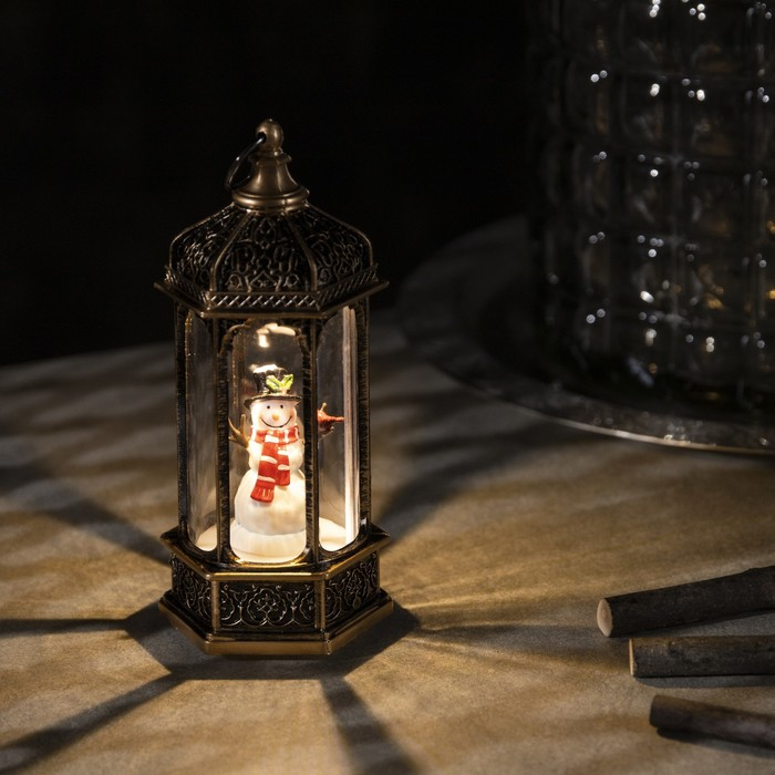 Светодиодная фигура «Снеговик в ротонде» 6.3 × 14 × 6.3 см, пластик, батарейки AG13х3 (в комплекте), свечение тёплое белое Светодиодная фигура «Снеговик в ротонде» 6.3 × 14 × 6.3 см, пластик, батарейки AG13х3 (в комплекте), свечение тёплое белое