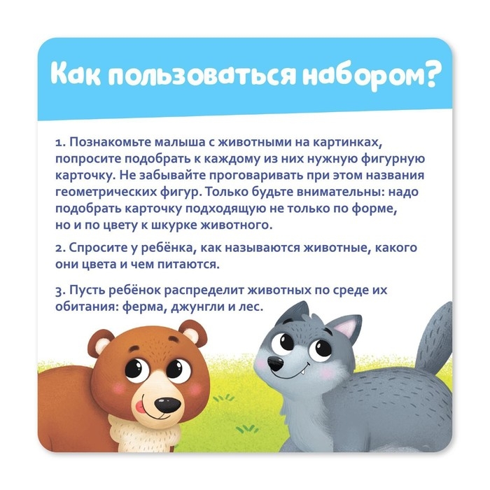 Развивающий набор «Найди шубку» Развивающий набор «Найди шубку»