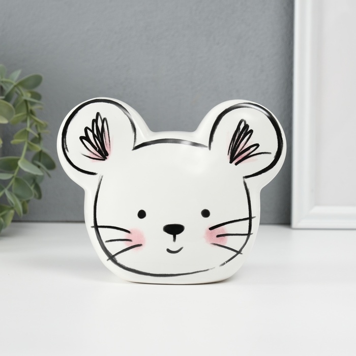Копилка керамика  Копилка керамика "Милый мышонок" 8,9х14,8х11,8 см