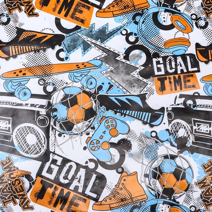 Бумага упаковочная глянцевая Футбол", 70 × 100 см,1 лист