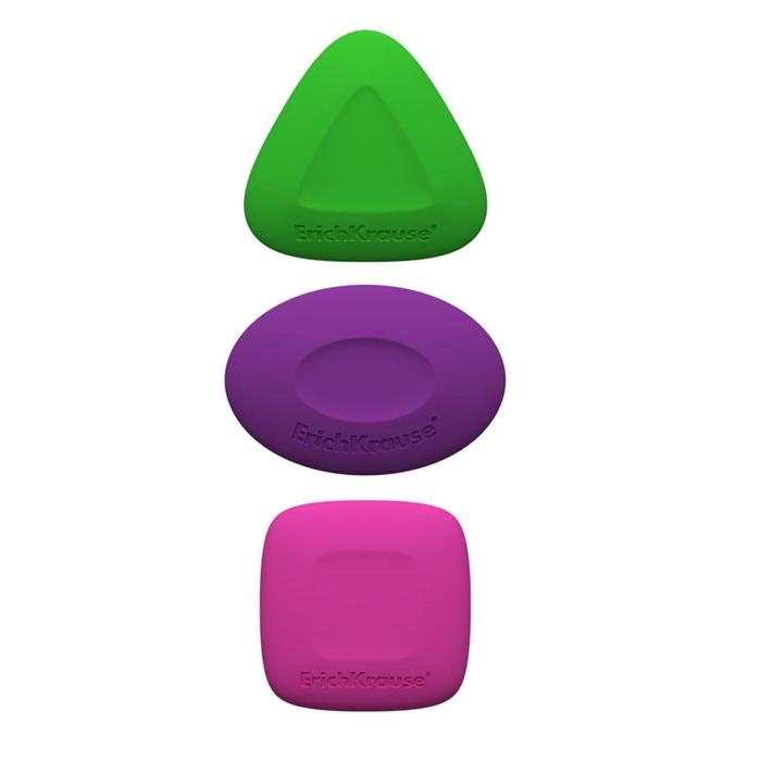 Набор ластиков 2 штуки Erich Krause, ABC, средней жесткости, гипоаллергенные, в блистере Набор ластиков 2 штуки Erich Krause, ABC, средней жесткости, гипоаллергенные, в блистере