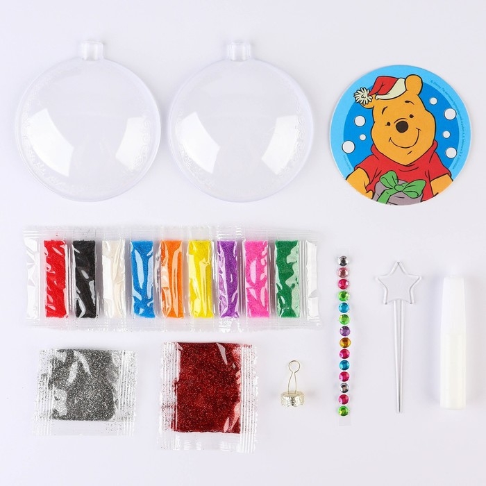 Набор для творчества на Новый год  Набор для творчества на Новый год "Новогодний шар-фреска" Медвежоннок Винни