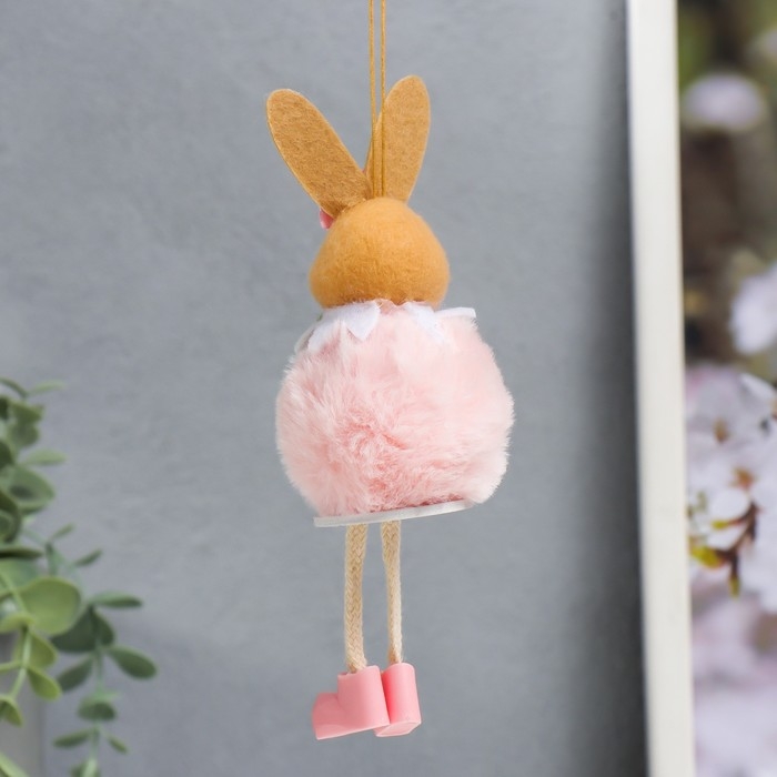 Сувенир Сувенир "Зайчишка в меховой шубке с морковкой" МИКС 6х12 см