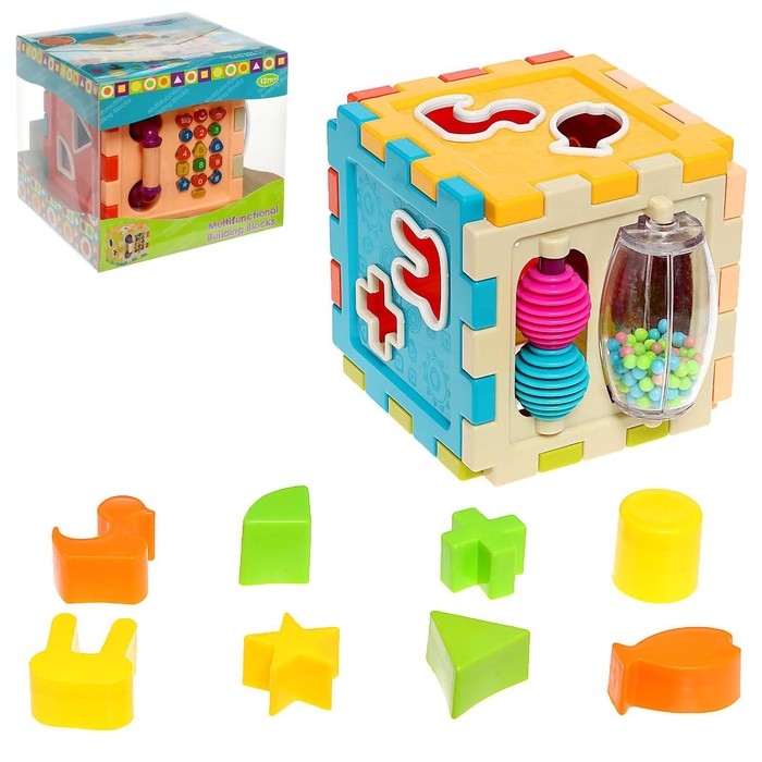 Сортер-куб «Телефончик», 8 фигур, свет, звук Сортер-куб «Телефончик», 8 фигур, свет, звук