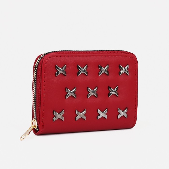 Кошелёк на молнии, цвет красный Кошелёк на молнии, цвет красный