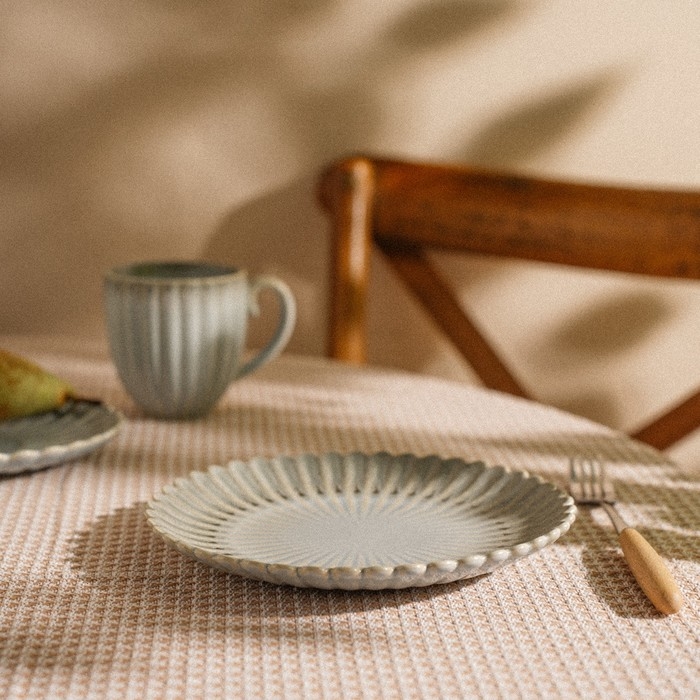 Блюдо для подачи SL Home &laquo;Эхо Крита&raquo;, d=28 см, цвет голубой