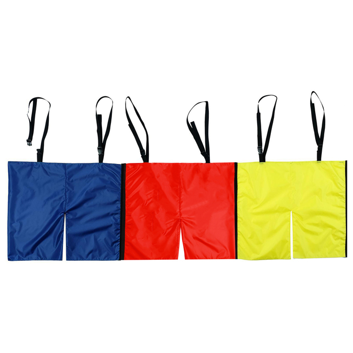 Шорты эстафетные для троих, с лямками, взрослые, цвета МИКС Шорты эстафетные для троих, с лямками, взрослые, цвета МИКС