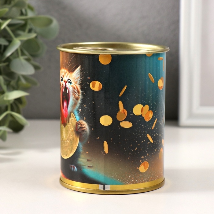 Копилка-банка металл Копилка-банка металл "Поглотитель монет"