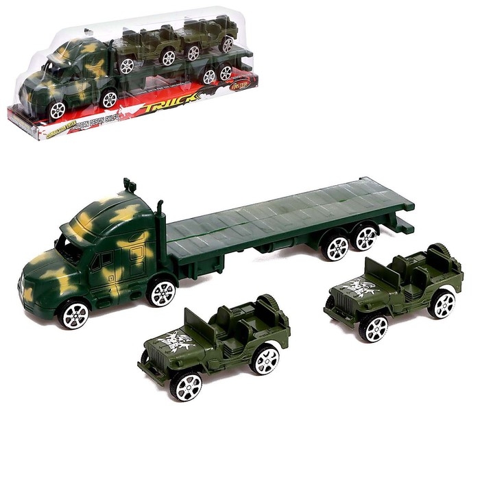 Грузовик инерционный &laquo;Военный автовоз&raquo;