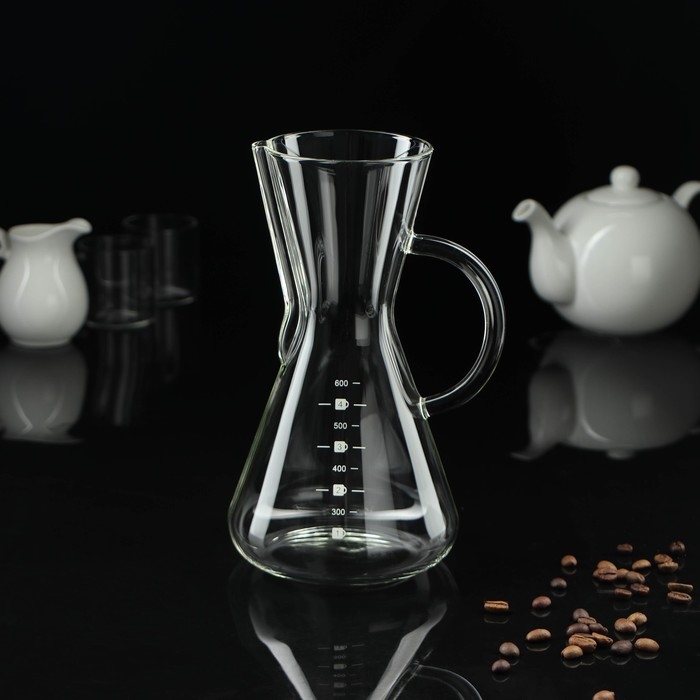 Кемекс стеклянный с мерной шкалой «Типика», 500 мл Кемекс стеклянный с мерной шкалой «Типика», 500 мл