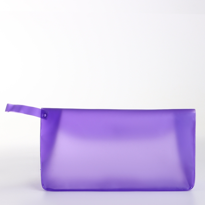 Косметичка на кнопке, цвет фиолетовый Косметичка на кнопке, цвет фиолетовый