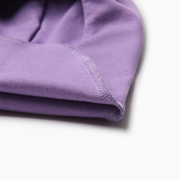 Шапка-шлем для девочки, цвет сиреневый, размер 42-46 Шапка-шлем для девочки, цвет сиреневый, размер 42-46