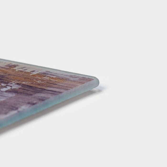 Доска разделочная стеклянная Доляна «Безмятежность», 30×20 см Доска разделочная стеклянная Доляна «Безмятежность», 30×20 см