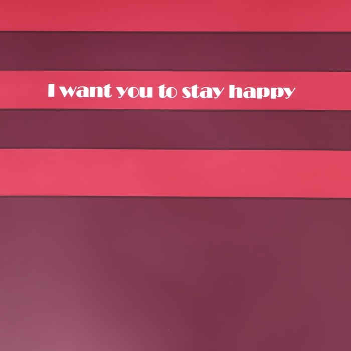 Пленка матовая для цветов "Бостон",красный, 57 см х 5 м