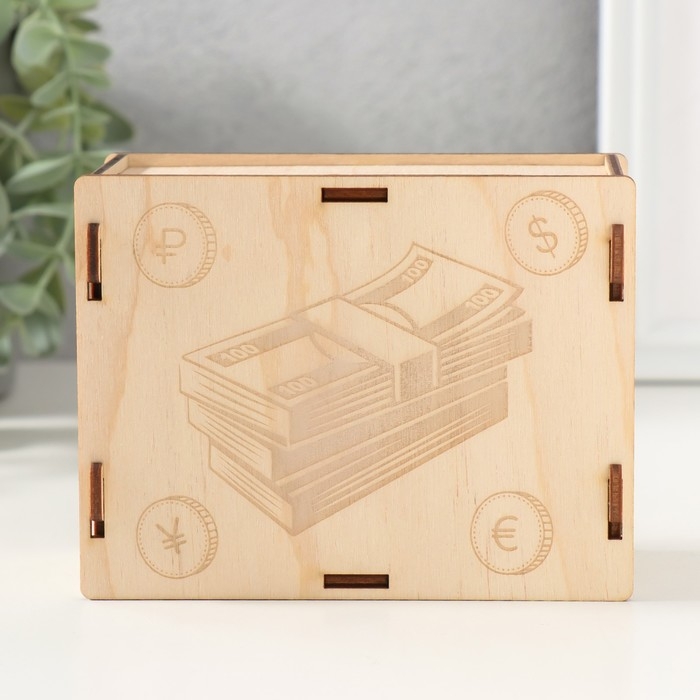 Копилка Копилка "Деньги" 13х10х5 см (набор 6 деталей)