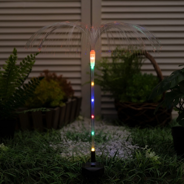 Светильник на солнечной батарее Светильник на солнечной батарее "Еврогарант", "Фонтан" 34x70 см, IP44, 6 LED, МУЛЬТИ