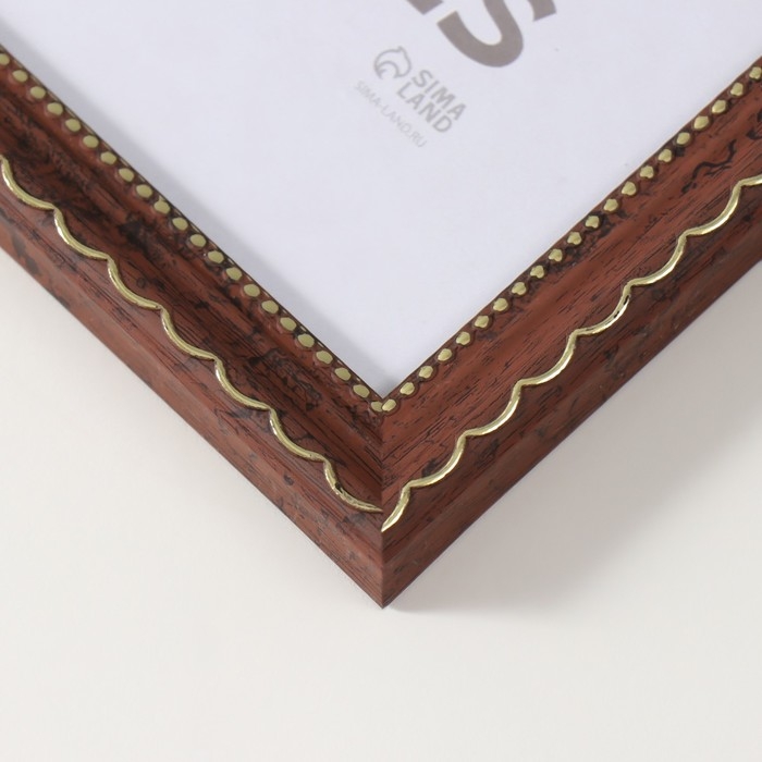 Фоторамка пластик Фоторамка пластик "Стиль коричневый" 21х30 см, коричневый