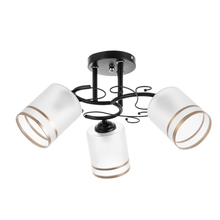 Люстра Люстра "Марти" 3хЕ27 40Вт черный 48х48х26 см