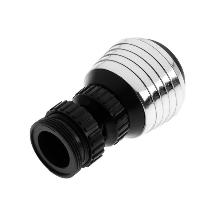 Аэратор ZEIN Z3598, поворотный, на шарнире, 2 режима, хром/черный Аэратор ZEIN Z3598, поворотный, на шарнире, 2 режима, хром/черный