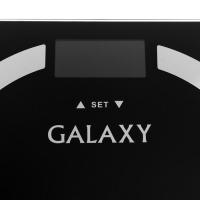 Весы напольные Galaxy GL 4850, диагностические, до 180 кг, 2хAAA, стекло, чёрные