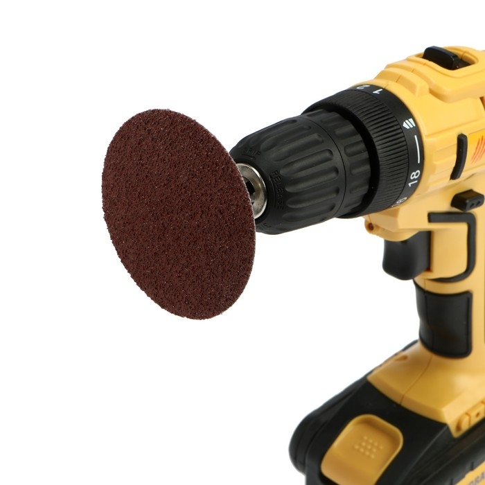 Круг абразивный шлифовальный ТУНДРА, для дрели, М8, 75 мм, P40, 5 шт. Круг абразивный шлифовальный ТУНДРА, для дрели, М8, 75 мм, P40, 5 шт.