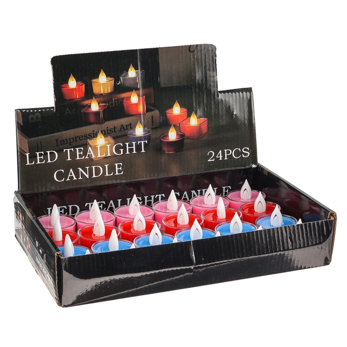 Свеча светодиодная Свеча светодиодная "Пламя", цвета МИКС