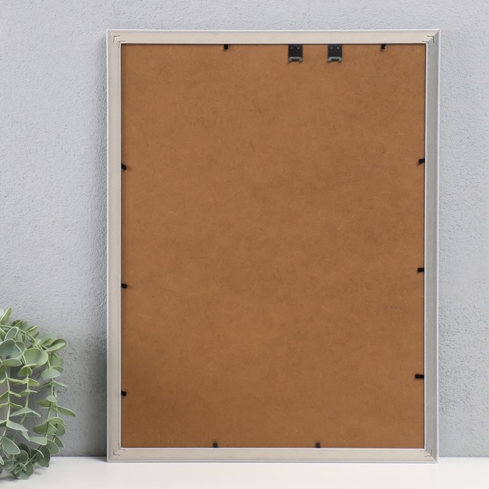 Фоторамка пластик 30х40 см Фоторамка пластик 30х40 см "Сечение волн" белая 42,6х32,6х1 см