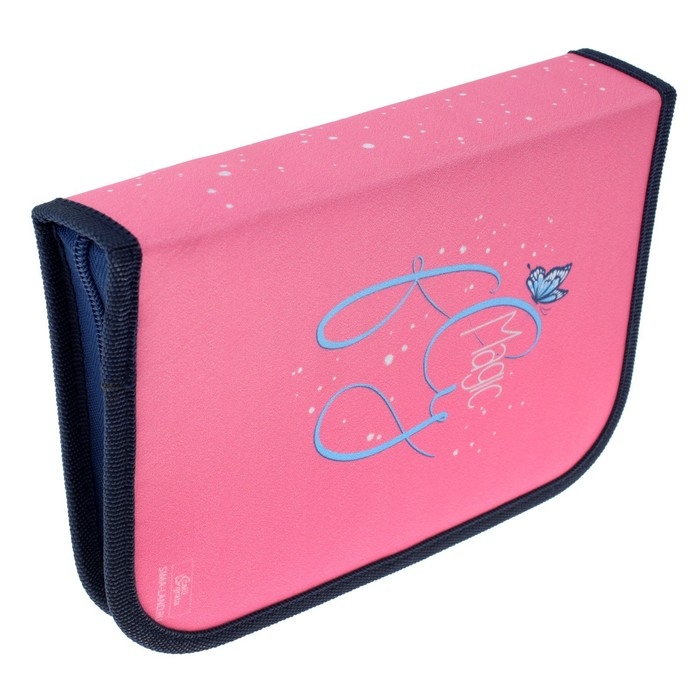 Пенал 3 секции, вкладка внутри, 140 х 210 х 40 мм, тканевый, Calligrata TOP Block Пенал 3 секции, вкладка внутри, 140 х 210 х 40 мм, тканевый, Calligrata TOP Block "Котик"