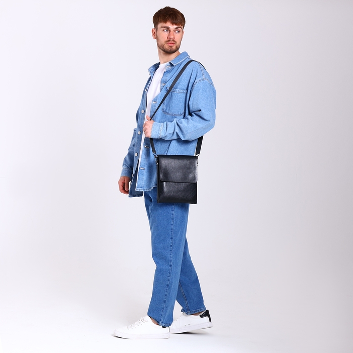 Сумка мужская, цвет чёрный Сумка мужская, цвет чёрный