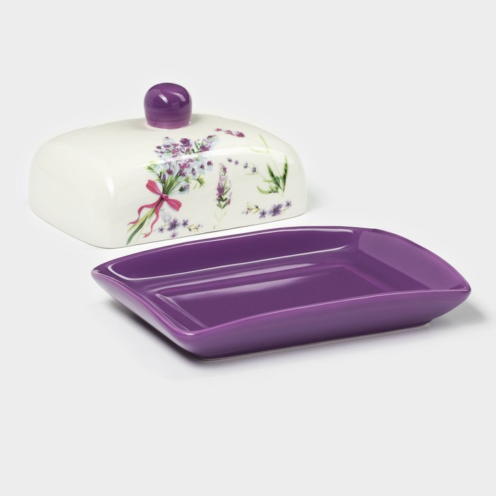 Маслёнка Доляна «Лаванда», 17×12×8,5 см Маслёнка Доляна «Лаванда», 17×12×8,5 см