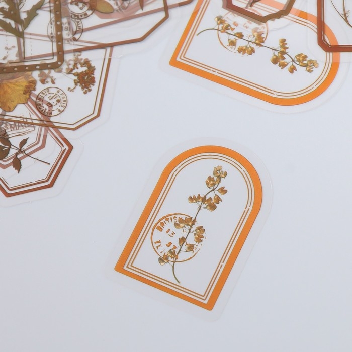 Наклейки для творчества "Теги - Дикие цветы" набор 30 шт 0,2х8х11 см